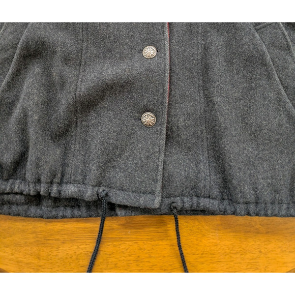 Vintage McIntosh Wool Coat Women’s XXL – Gray with Red Lining, Hooded, USA - Picture 6 of 11
